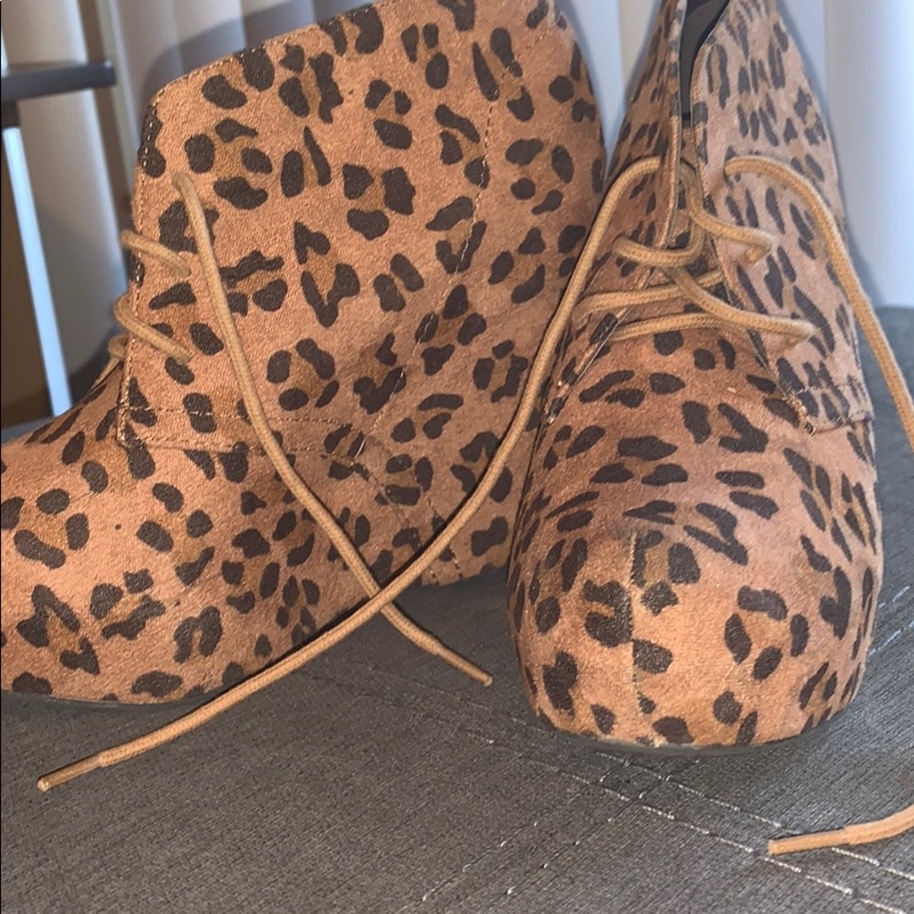 Cheetah Print Booties